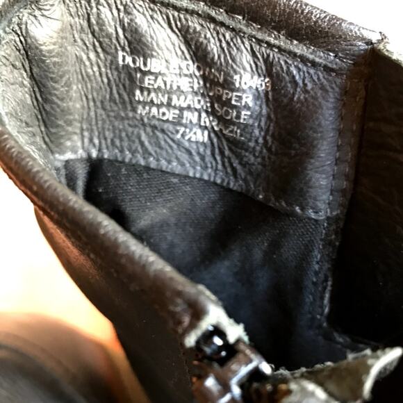 Matisse Distressed Black Leather Moto Style Heeled Booties size 7.5 - Picture 13 of 16